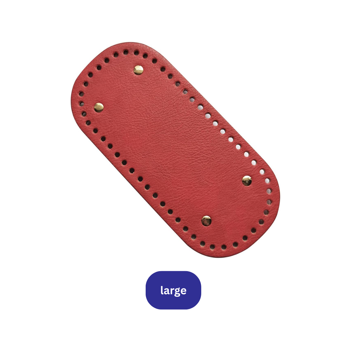 Premium Leather Bag Base Oval Shaper | DIY Crochet Knit