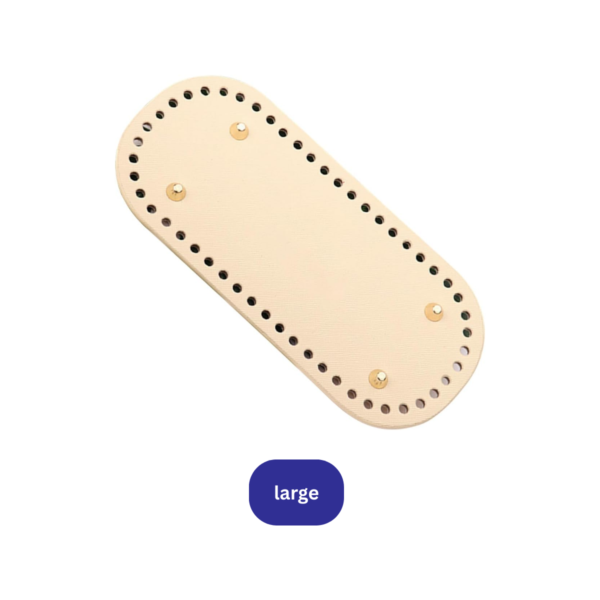 Premium Leather Bag Base Oval Shaper | DIY Crochet Knit