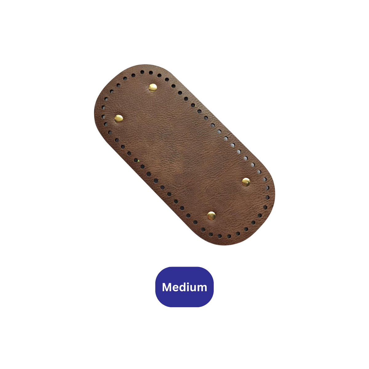 Premium Leather Bag Base Oval Shaper | DIY Crochet Knit