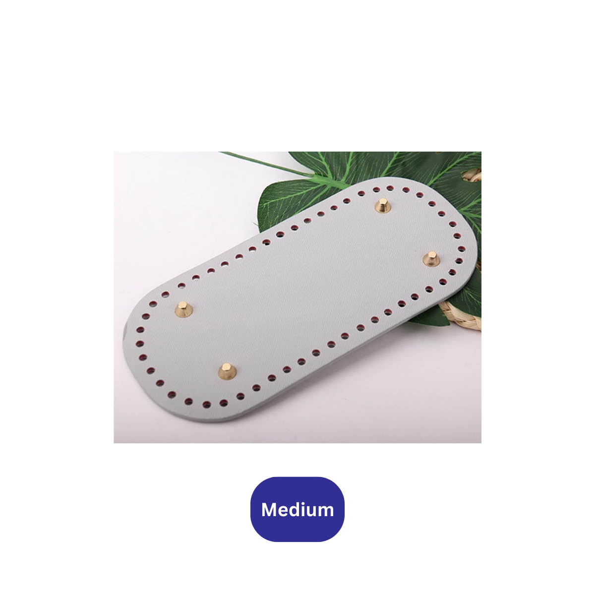 Premium Leather Bag Base Oval Shaper | DIY Crochet Knit