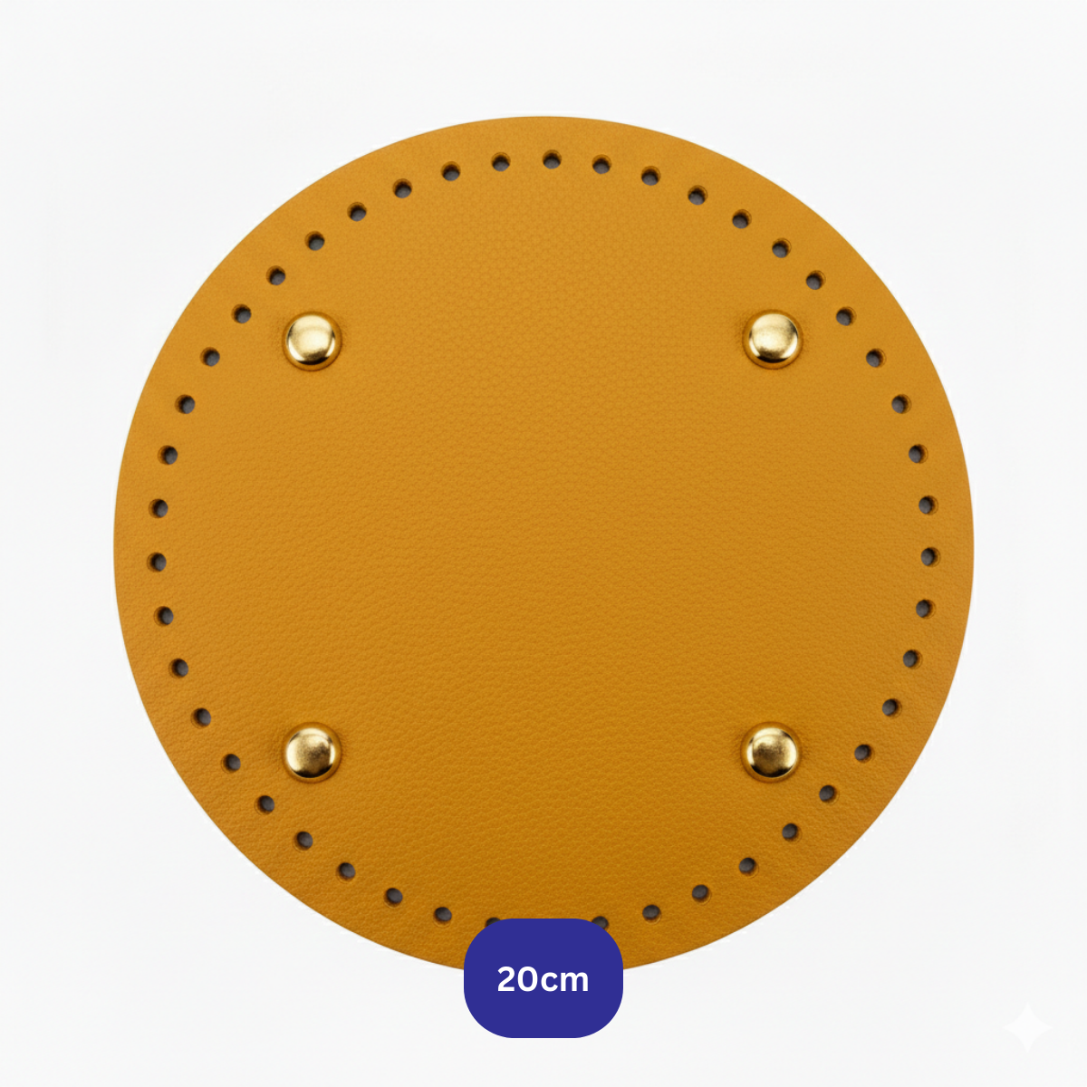 Premium Leather Bag Base Round Shaper | DIY Crochet Knit