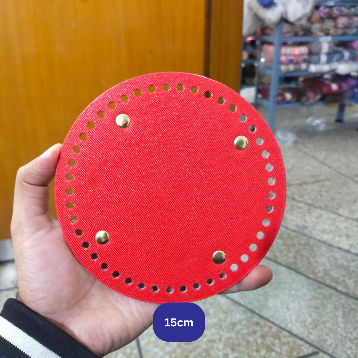 Premium Leather Bag Base Round Shaper | DIY Crochet Knit