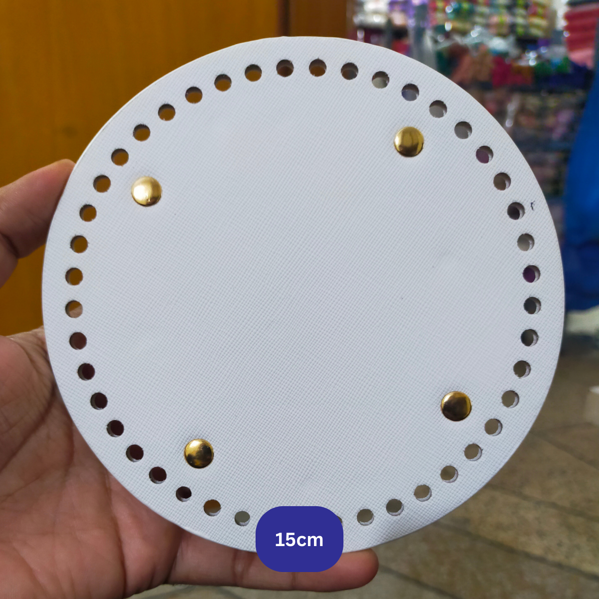 Premium Leather Bag Base Round Shaper | DIY Crochet Knit